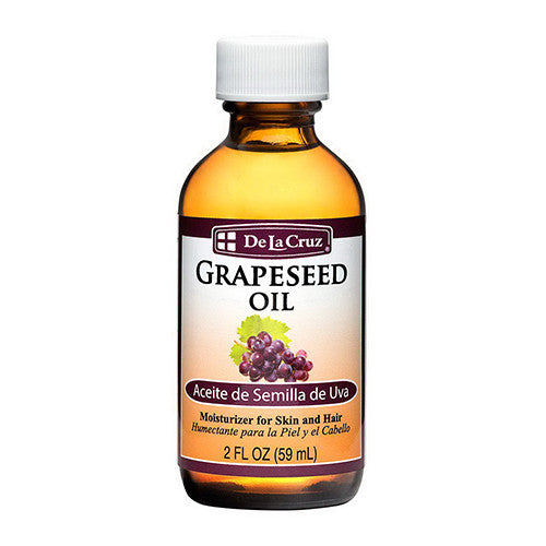 De La Cruz Grapeseed Oil For Skin and Hair, 2 Oz
